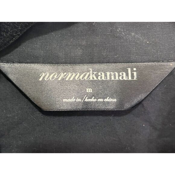 Norma Kamali Black Utility Jacket Coat Women's Size Medium - Picture 4 of 9